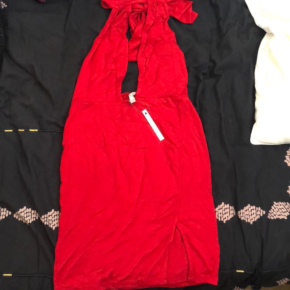 ASOS halter neck dress